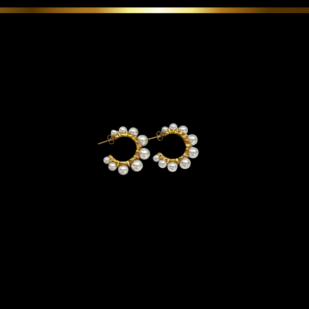 Argollas Perla Blanca