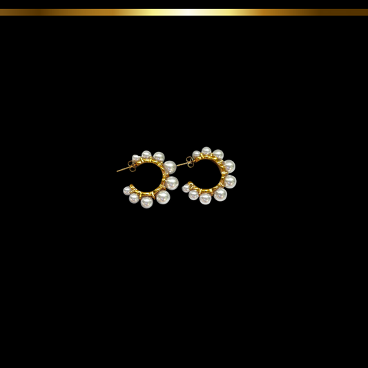 Argollas Perla Blanca