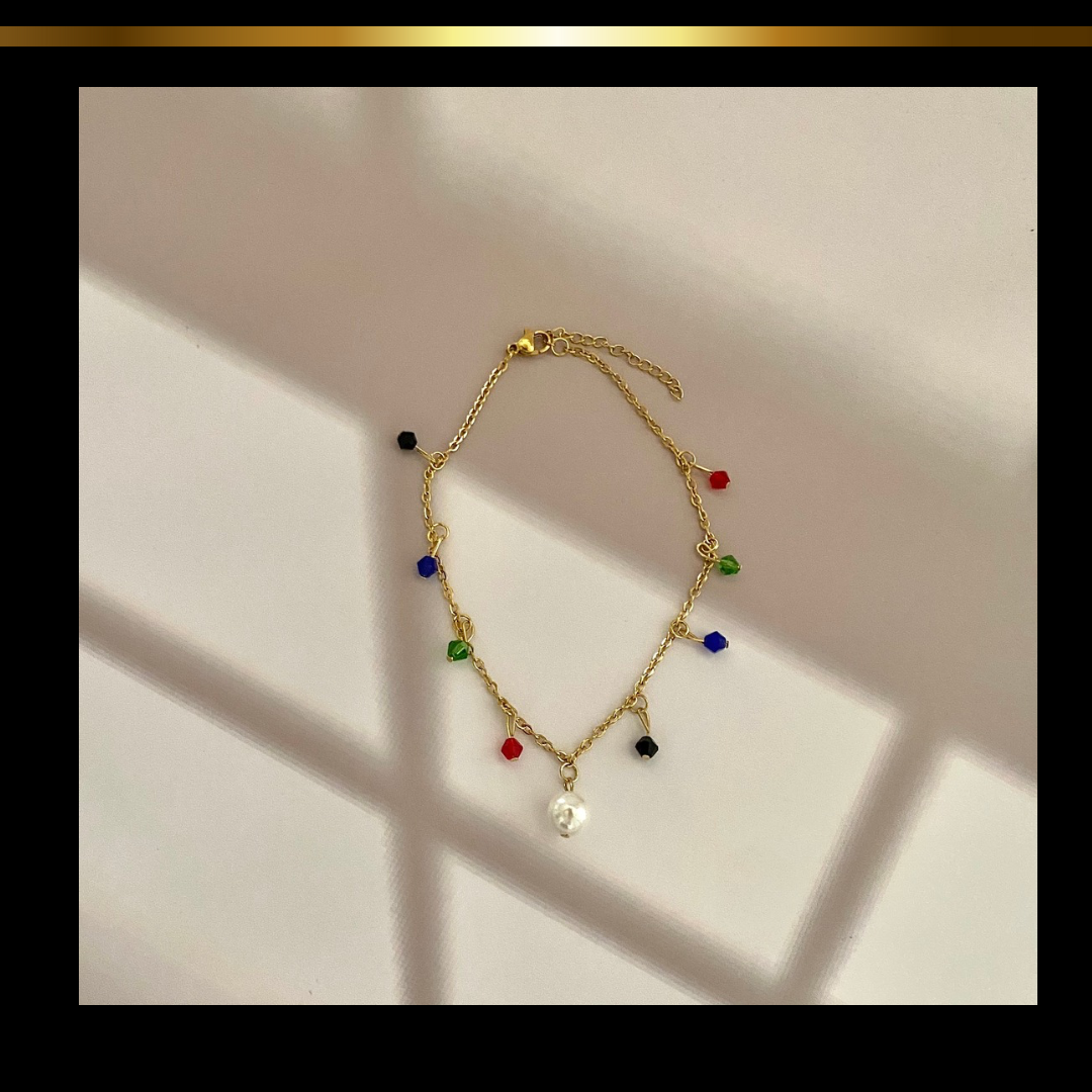 Pulsera del pie Perlita Dulce